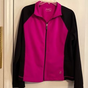 BE INSPIRED SIZE LARGE 100% POLYESTER ZIPPERED FRONT 2-SIDE POCKETS JACKET NWOT